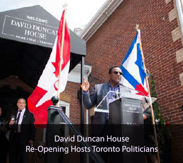 David Duncan House Re-Opening Hosts Toronto Politicians